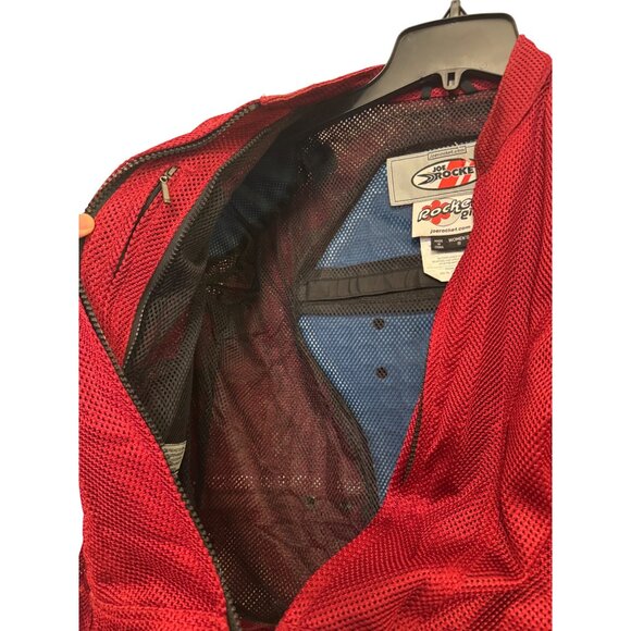 Joe Rocket Womens S Red Mesh Motorcycle Jacket With Armor - Picture 7 of 8